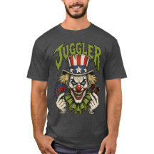 Jongleur Gruseliger Onkel-Sam-Clown