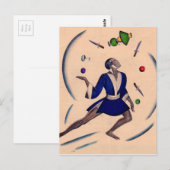 Jongleur Postkarte (Vorne/Hinten)