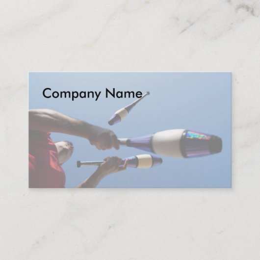 Jongleur-Visitenkarten Visitenkarte (Vorderseite)