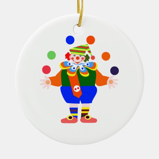 Jongleurclown Keramikornament (Vorne)