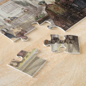 Jongleure, die im Gericht des P einer Mandarine Puzzle (Seite)