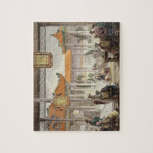 Jongleure, die im Gericht des P einer Mandarine Puzzle (Vertikal)