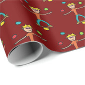 Jonglieren Geschenkpapier (Rolleneckpunkt)