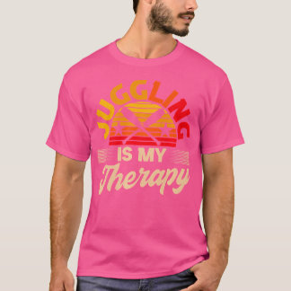 Jonglieren ist meine Therapie Retro Jongleur Jongl T-Shirt