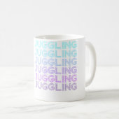 Jonglieren Jongleur Zirkus Retro Kaffeetasse (VorderseiteRechts)