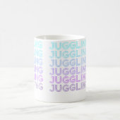 Jonglieren Jongleur Zirkus Retro Kaffeetasse (Mittel)