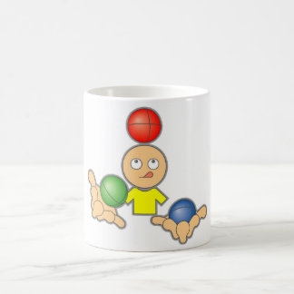 Jonglieren Sie Kaffeetasse
