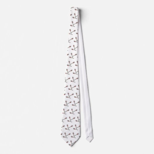 Jonglierende Buttone Krawatte (Vorderseite)