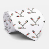 Jonglierende Buttone Krawatte (Gerollt)