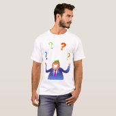 Jonglierende Fragen T-Shirt (Vorne ganz)