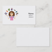 jonglierende Mamma-Visitenkarte Telefonnummerkarte (Vorne/Hinten)