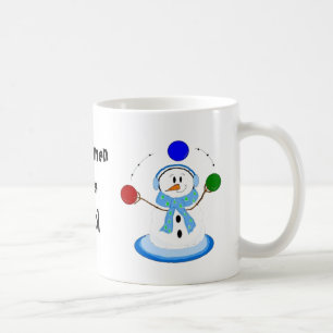 Jonglierende Schneemänner sind cool Kaffeetasse