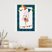 Jonglierender Frosch Poster (Küche)