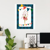 Jonglierender Frosch Poster (Heimbüro)