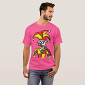 Jonglierender Narr Jester Clown T-Shirt (Vorne ganz)