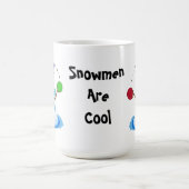 Jonglierender Schneemann Kaffeetasse (Mittel)