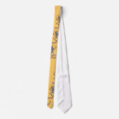 Jonglierendes Spaßvogel-Skelett Krawatte (Rückseite)