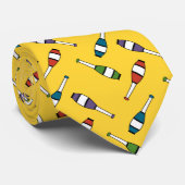 Jonglierendes Verein-Wurf-Gelb Krawatte (Gerollt)