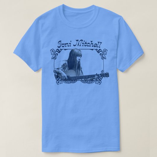 Joni Mitchell Retro 1970er Stil Fandesign T-Shirt (Design vorne)