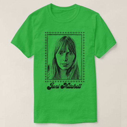 Joni Mitchell Retro Stil Fan Art Design 1 T-Shirt (Design vorne)