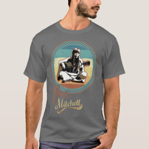 Joni Mitchell Vektor Vintage 1970er Jahre T-Shirt
