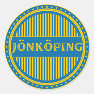 Jönköping City Pride Emblem – Schwedische Identitä Runder Aufkleber