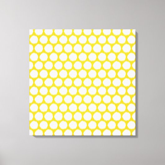Jonquil Asian Moods Ikat Dots Leinwanddruck (Vorderseite)