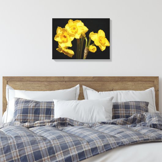 Jonquil Blume Canvas Print Leinwanddruck (Insitu (Schlafzimmer))