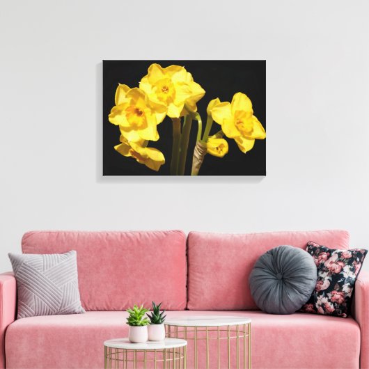 Jonquil Blume Canvas Print Leinwanddruck (Insitu (Wohnzimmer))