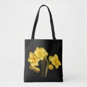 Jonquil-Blume über die gesamte Drucktasche Tasche (Vorderseite)