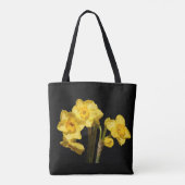 Jonquil-Blume über die gesamte Drucktasche Tasche (Rückseite)