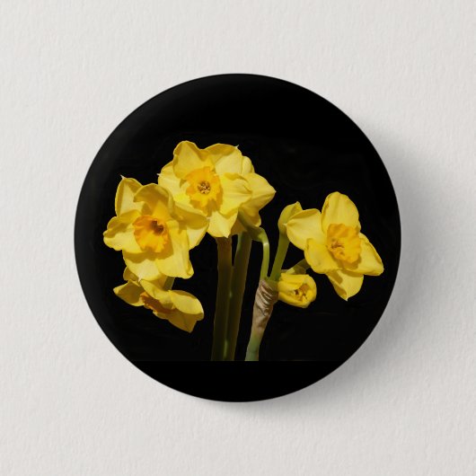 Jonquil Blumen-Abzeichen Button (Vorderseite)