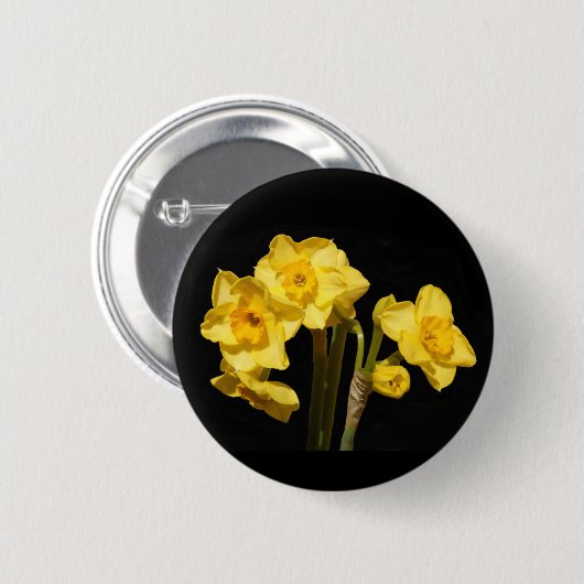 Jonquil Blumen-Abzeichen Button (Vorne & Hinten)