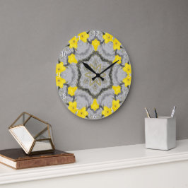 Jonquil-Harmonierad Große Wanduhr