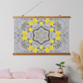 Jonquil-Harmonierad Wandteppich Mit Holzrahmen (Schlafzimmer)