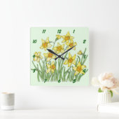 Jonquil Quadratische Wanduhr (Zuhause)