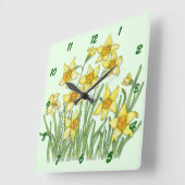 Jonquil Quadratische Wanduhr (Winkel)