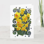 Jonquils Blank Greeting Card Karte (Vorderseite)