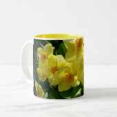 Jonquils/Narzissen/Narzisse Zweifarbige Tasse (Vorderseite Links)