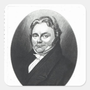 Jons Jakob Berzelius Quadratischer Aufkleber