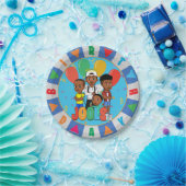 JOOLS TV ®️ Blue 7 in Dessertplatte Pappteller (Party)