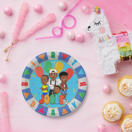 JOOLS TV ®️ Blue 7 in Dessertplatte Pappteller (Party)