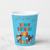 JOOLS TV ®️ Blue 8 oz Paper Cups Pappbecher (Vorderseite)