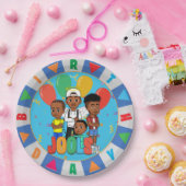 JOOLS TV ®️ Blue 9 in Round Paper Tellers Pappteller (Party)