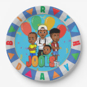 JOOLS TV ®️ Blue 9 in Round Paper Tellers Pappteller (Vorderseite)