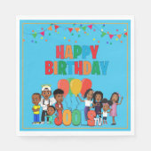 JOOLS TV ®️ Blue Paper 6.5 in Napkins Serviette (Vorderseite)