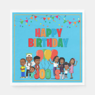 JOOLS TV ®️ Blue Paper 6.5 in Napkins Serviette