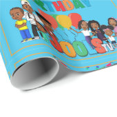 JOOLS TV ®️ Blue Wrapping Paper Geschenkpapier (Rolleneckpunkt)