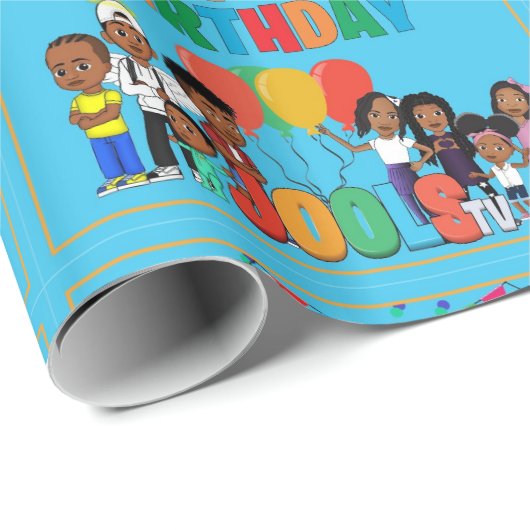 JOOLS TV ®️ Blue Wrapping Paper Geschenkpapier (Rolleneckpunkt)