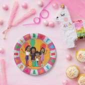 JOOLS TV ®️ Pink 7 in Dessertplatte Pappteller (Party)